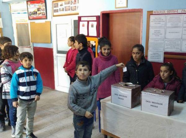 Tepebağ Ortaokul´u Okul Meclis Başkanlığı Seçimi